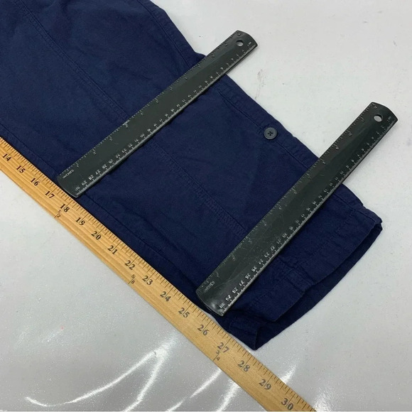 J Jill Pants Woman Sz  22 Blue  Pockets Front Zip   Elastic High Waist - Picture 12 of 13